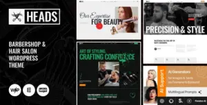 Heads – Barbershop & Hair Salon WordPress Theme