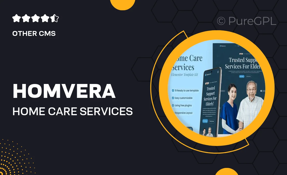 Homvera – Home Care Services Elementor Template Kit