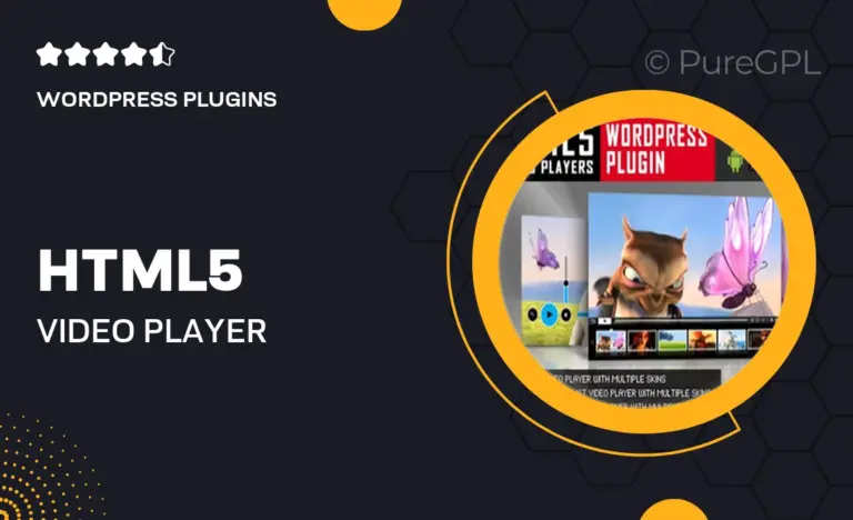 html5 video player wordpress plugin