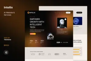 Intellix – AI Website & Services Elementor Template Kits