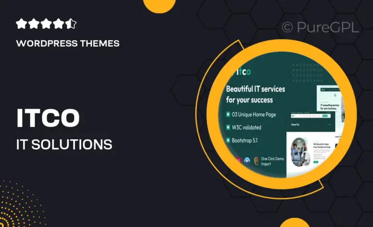 itco it solutions services wordpress theme