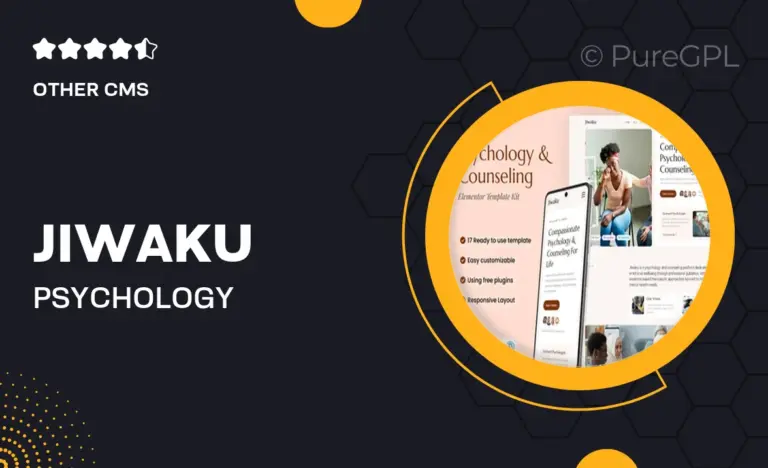 jiwaku psychology counseling elementor template kit