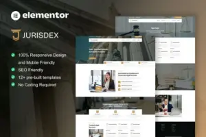 Jurisdex – Attorney & Law Firm Elementor Pro Template Kit