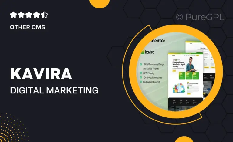 kavira digital marketing agency elementor pro template kit