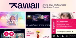 Kawaii – Anime Creative Original WordPress Theme