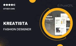 Kreatista – Fashion Designer Elementor Template Kit