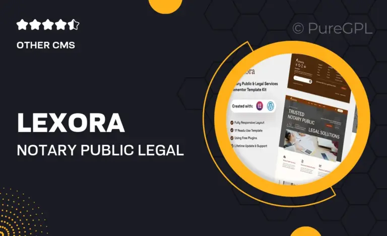 lexora notary public legal services elementor template kit