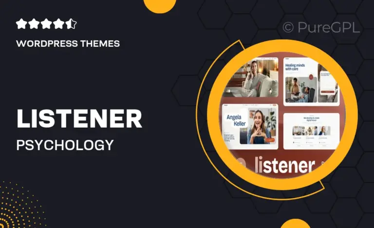 listener psychology counseling therapy wordpress theme