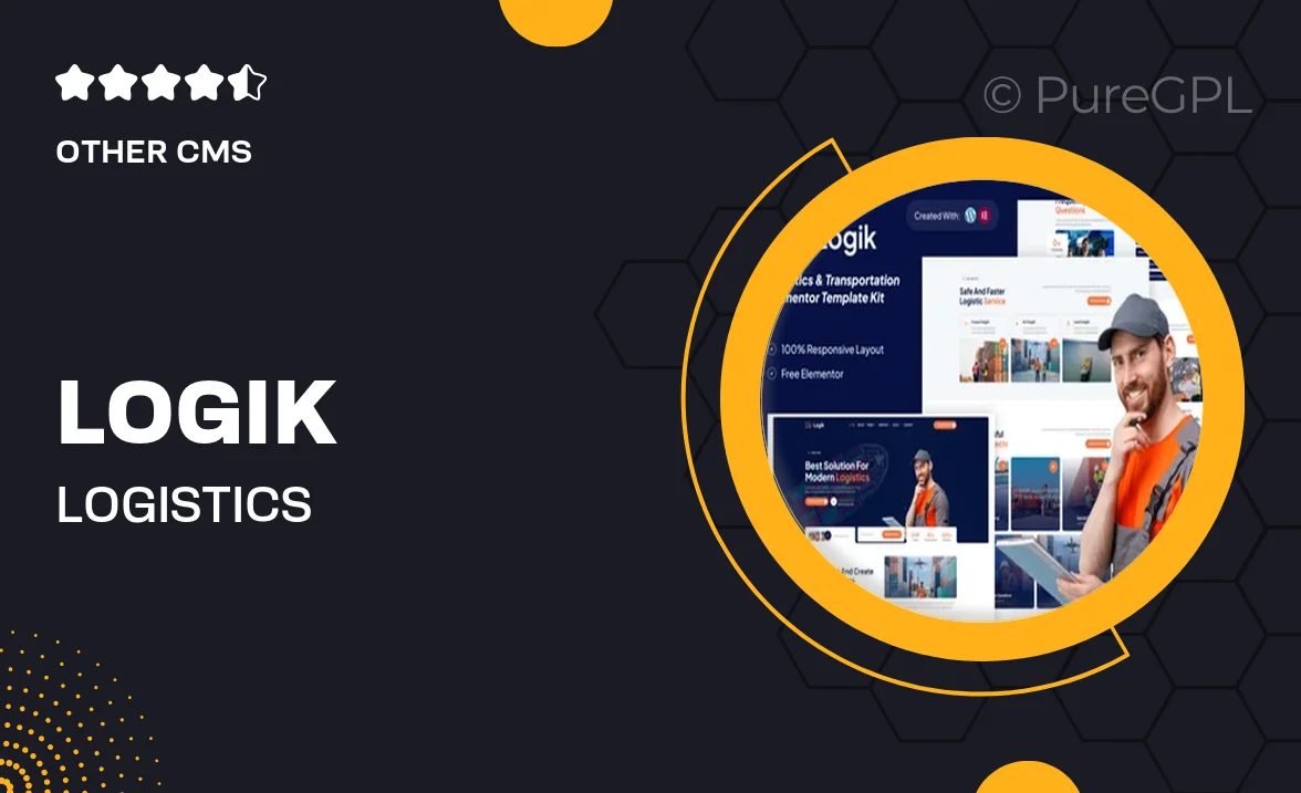 Logik – Logistics & Transportation Elementor Template Kit