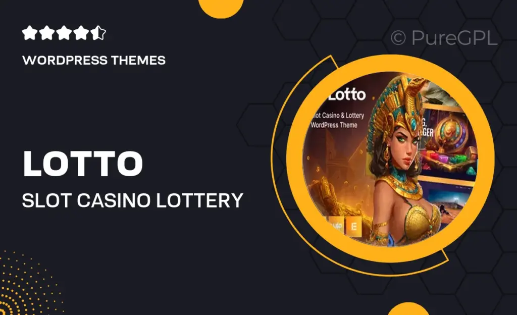 Lotto – Slot Casino & Lottery WordPress Theme