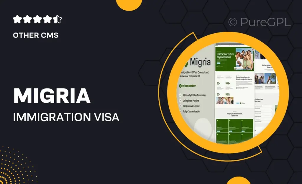 Migria – Immigration & Visa Consultant Elementor Template Kit