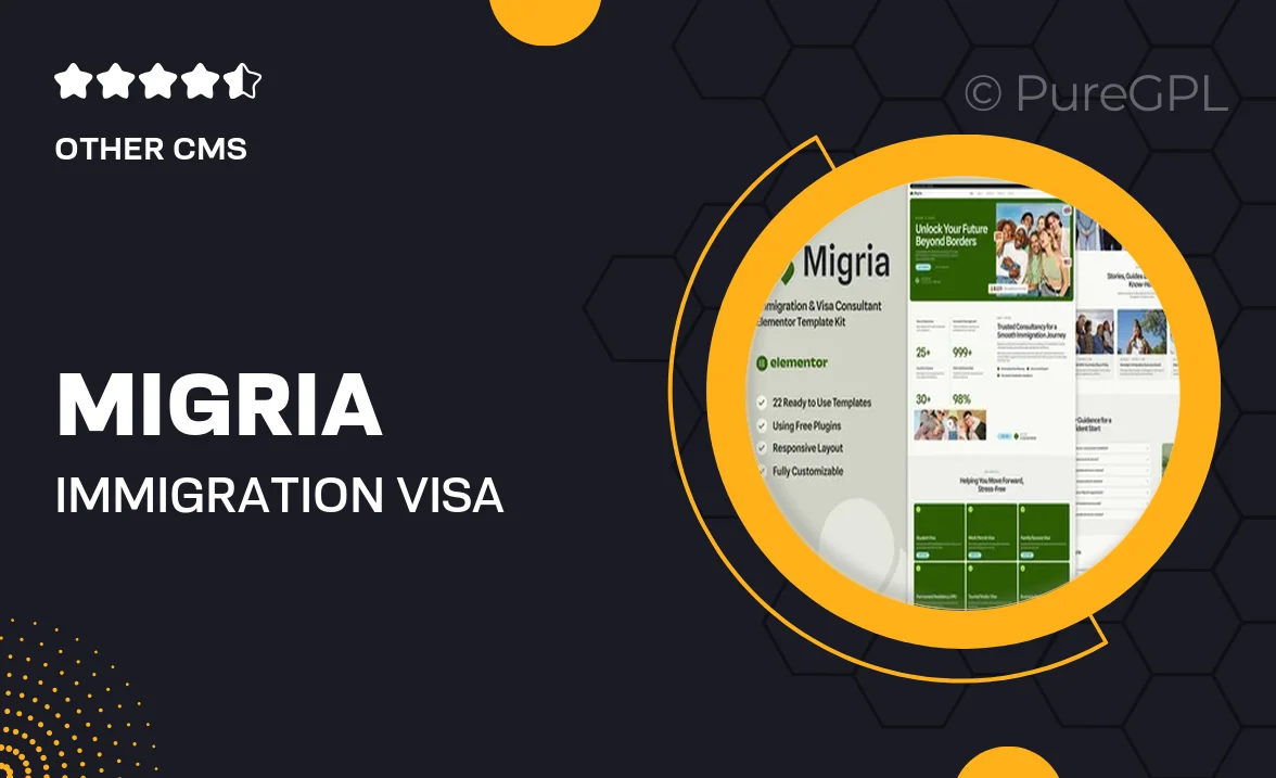 Migria – Immigration & Visa Consultant Elementor Template Kit