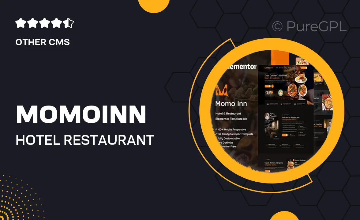 MomoInn – Hotel & Restaurant Elementor Template Kit