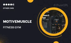 MotiveMuscle – Fitness & Gym Elementor Template Kit