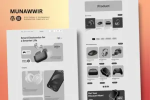 Munawwir – E-Commerce Electronics Store Elementor Template Kit