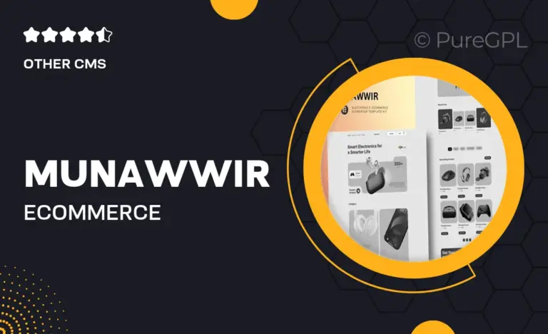 munawwir e commerce electronics store elementor template kit