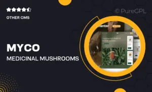 Myco – Medicinal Mushrooms & Adaptogens Shop Elementor Template Kit