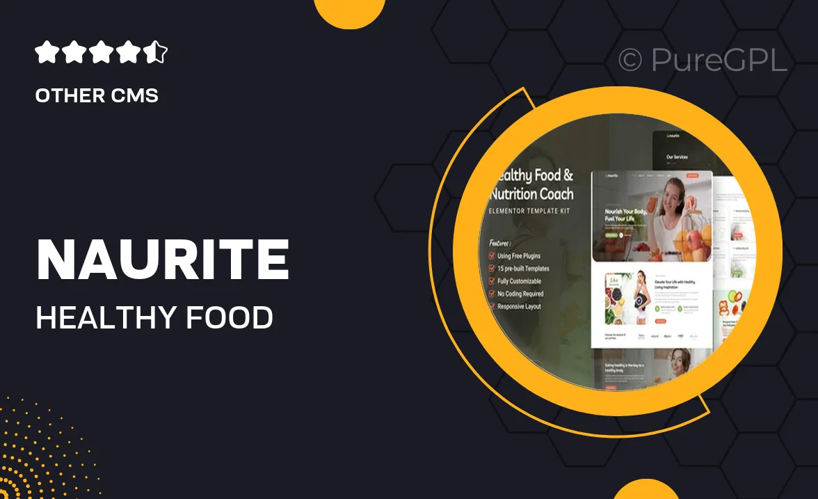 Naurite – Healthy Food & Nutrition Coach Elementor Template Kit