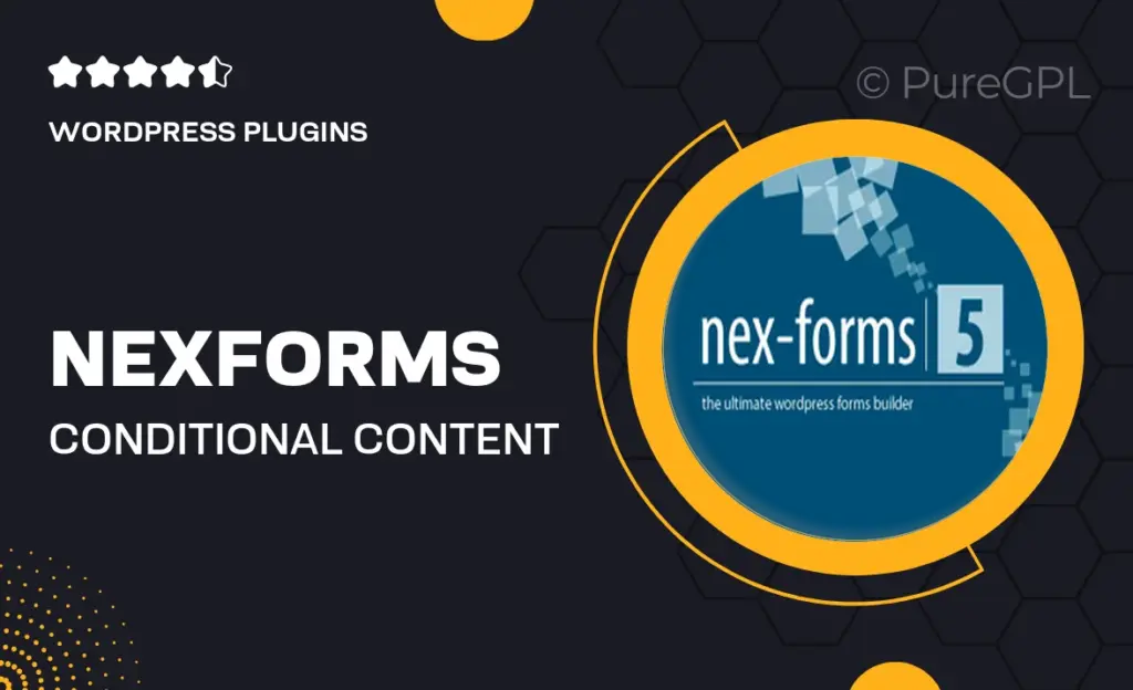 NEX-Forms Conditional Content Blocks