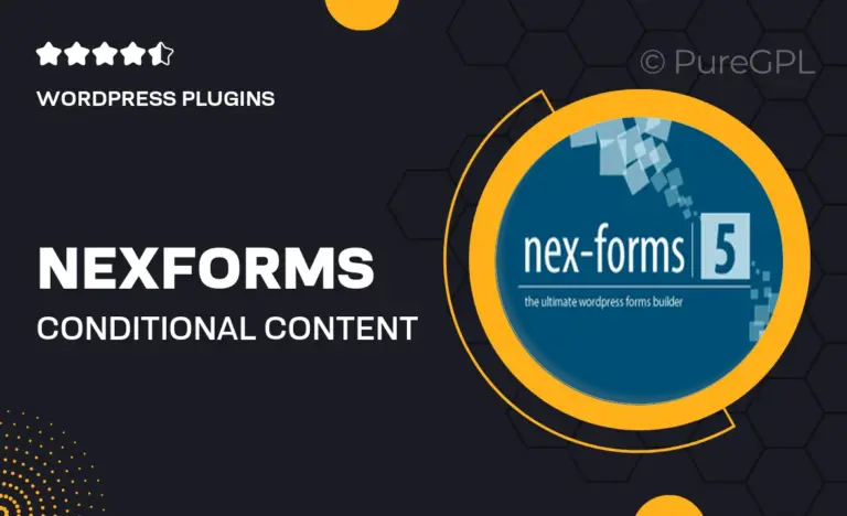 nex forms conditional content blocks