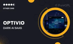 Optivio – Dark AI Saas Website Elementor Template Kit