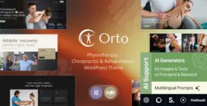 Orto – Physiotherapy, Chiropractor & Rehabilitation WordPress Theme