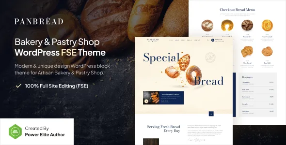 panbread fresh bakery pastry gutenverse fse wordpress theme 1