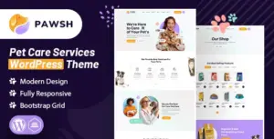 Pawsh – Pet Care Services WordPress Theme