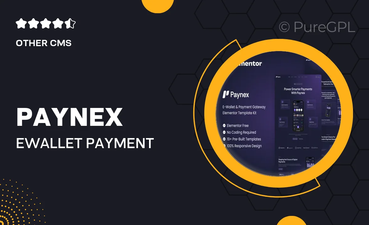 Paynex – E-Wallet & Payment Gateway Elementor Template Kit