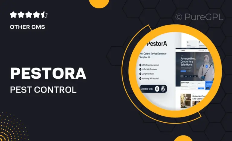 pestora pest control services elementor template kit