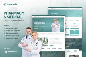Pharamedic – Pharmacy & Medical Elementor Template Kit
