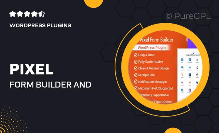 pixel form builder and leads capture wordpress plugin