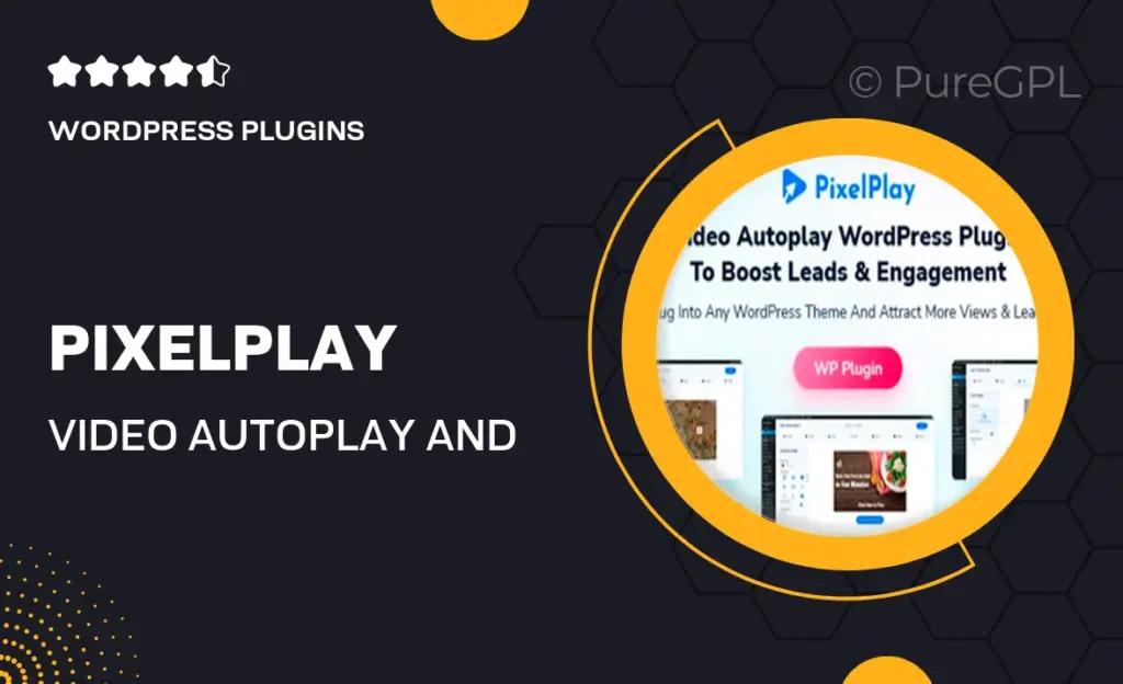 PixelPlay – Video Autoplay And Thumbnail Overlay WordPress Plugin