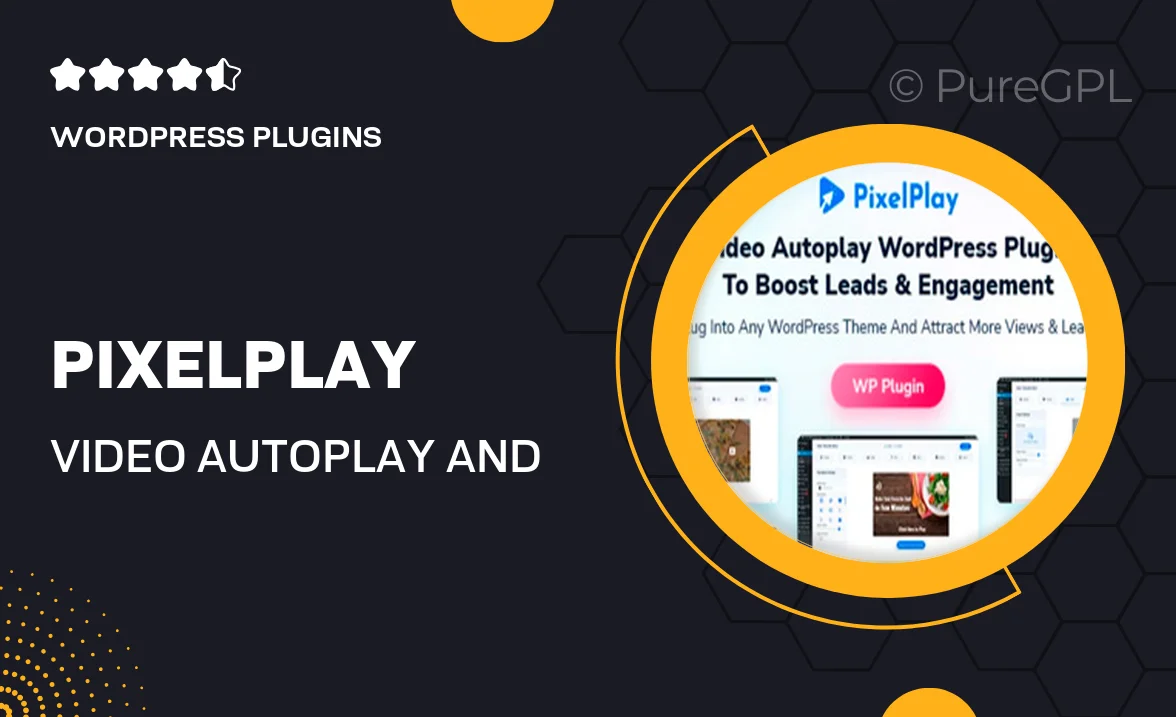PixelPlay – Video Autoplay And Thumbnail Overlay WordPress Plugin