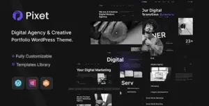 Pixet – Creative Portfolio & Digital Agency WordPress Theme
