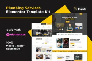 Plumfa – Plumbing and Plumber Services Elementor Template Kit