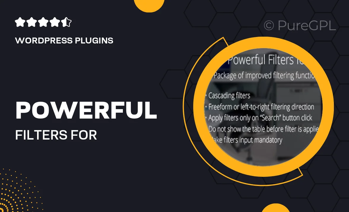 Powerful Filters for wpDataTables – Cascade Filter for WordPress Tables