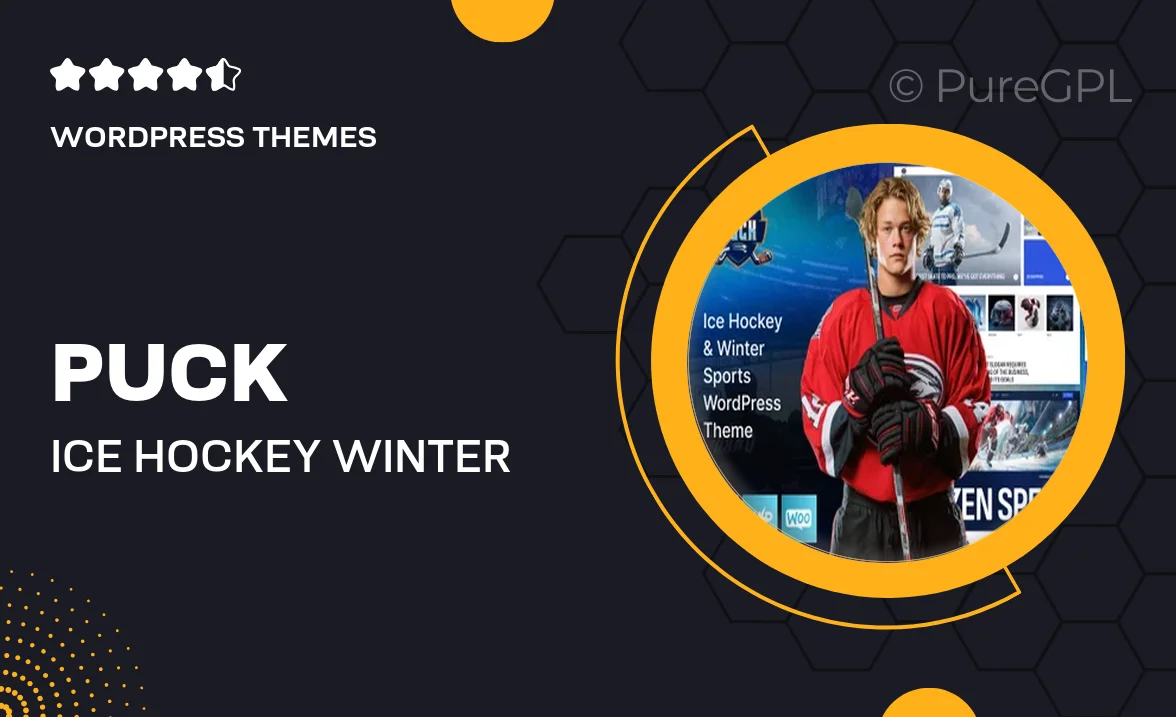 Puck – Ice Hockey & Winter Sports WordPress Theme
