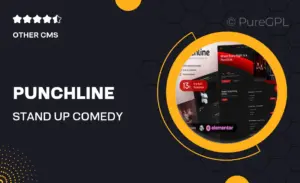 Punchline – Stand Up Comedy & Event Elementor Template Kit