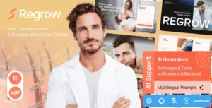 Regrow – Hair Transplantation & Removal WordPress Theme