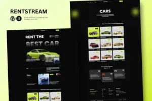 RentStream – Car Rental Elementor Template Kit