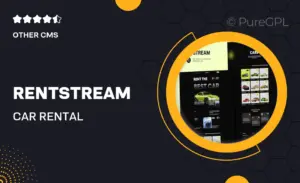 RentStream – Car Rental Elementor Template Kit