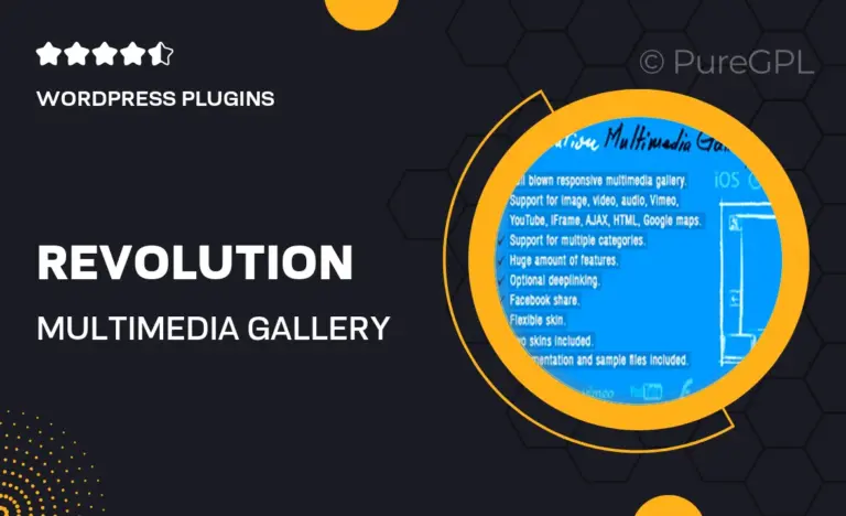 revolution multimedia gallery wordpress plugin