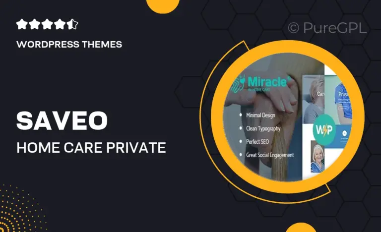 saveo home care private nursing agency wordpress theme