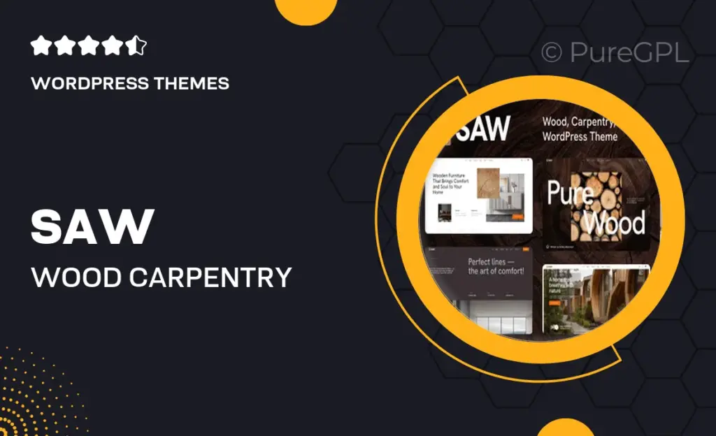 Saw – Wood, Carpentry, Flooring WordPress Theme