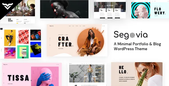 segovia a minimal portfolio and blog wordpress theme 1