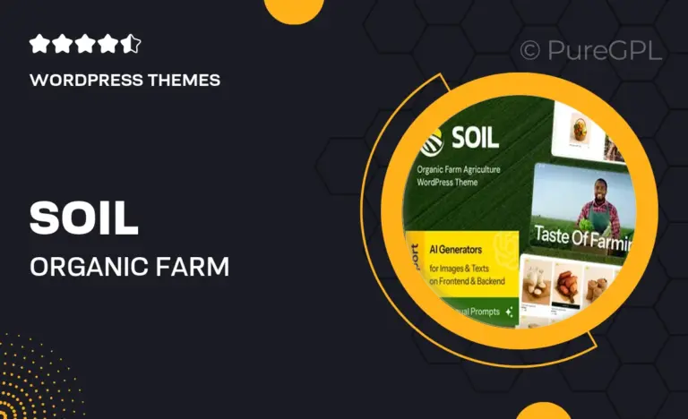 soil organic farm agriculture wordpress theme