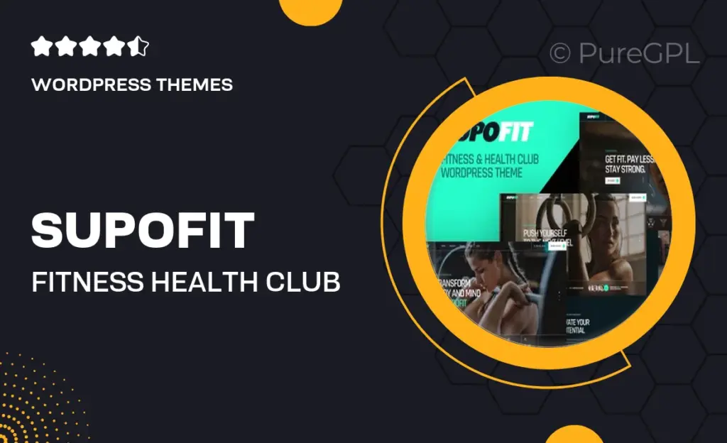 Supofit – Fitness & Health Club WordPress Theme