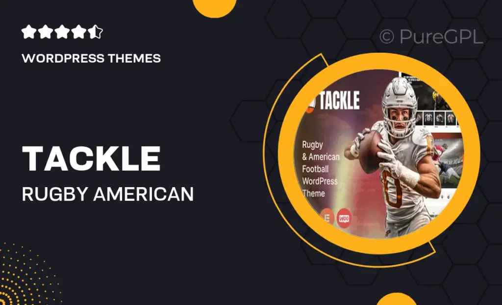 Tackle – Rugby & American Football WordPress Theme