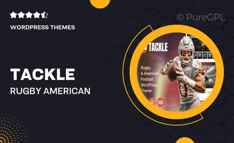tackle rugby american football wordpress theme